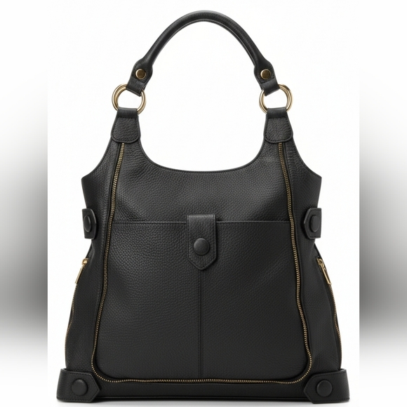 APC Black Leather Tote Bag - Picture 3 of 15